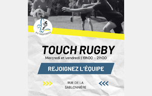 Nouveau au XV CREPYNOIS : TOUCH'RUGBY