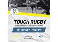 Nouveau au XV CREPYNOIS : TOUCH'RUGBY